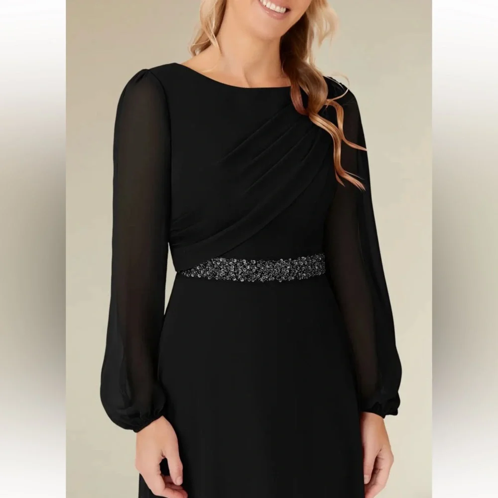 BLACK FORMAL DRESS - Picture 6 of 9